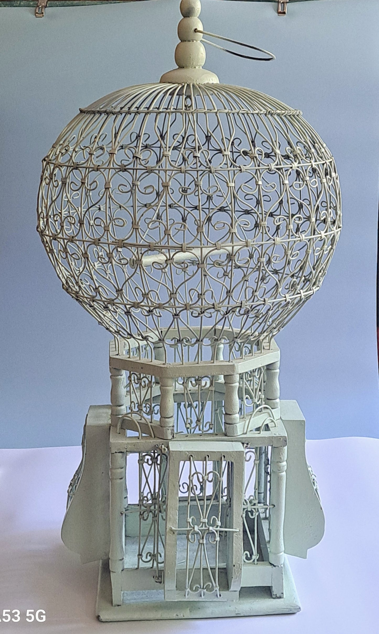 Wood and Wire Decorative Bird Cage