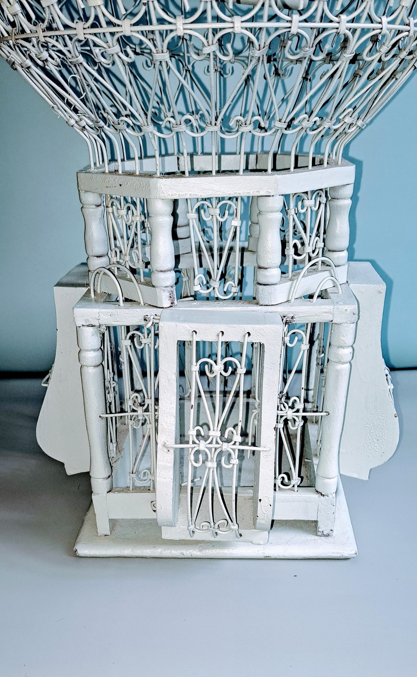Wood and Wire Decorative Bird Cage