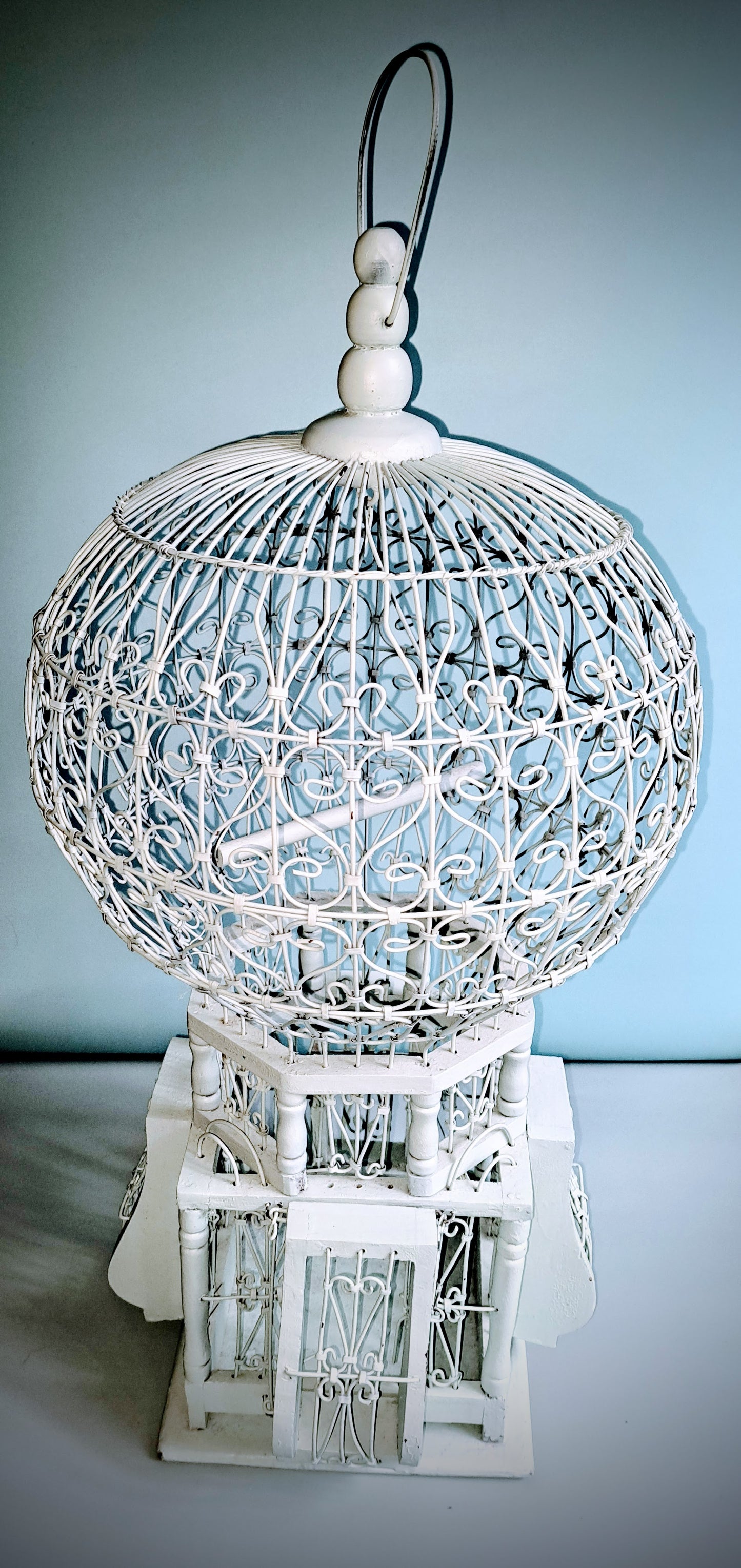 Wood and Wire Decorative Bird Cage