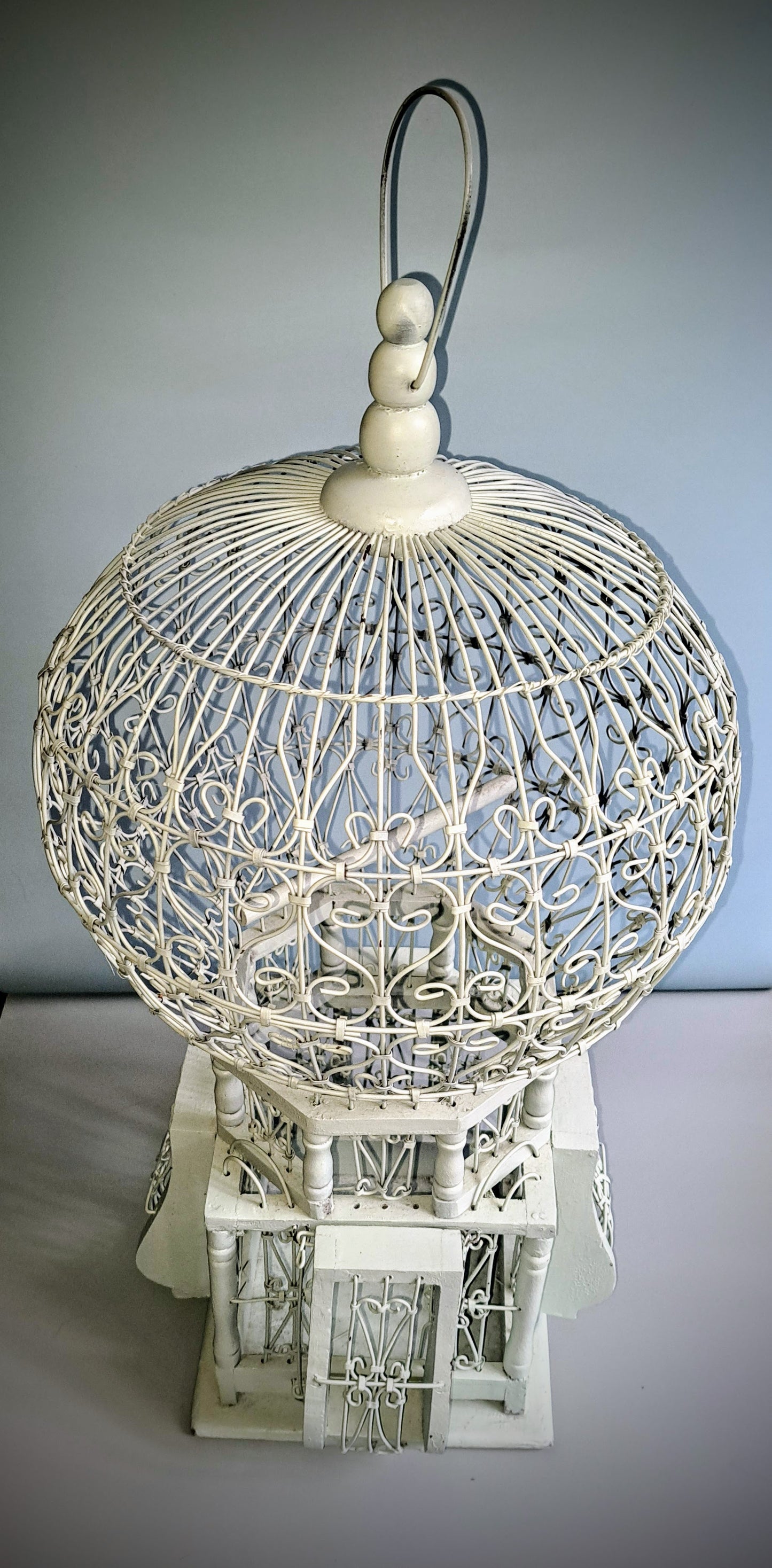 Wood and Wire Decorative Bird Cage