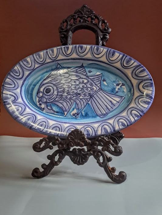 Porches Algarve Oval Earthenware Plate***